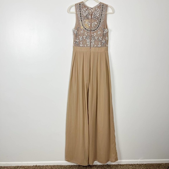 Maya Tall Delicate Blush Pink Maxi Dress With Embellished Beaded Back Size 6 - Picture 4 of 14